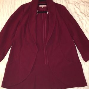 Oversized Burgundy Blazer